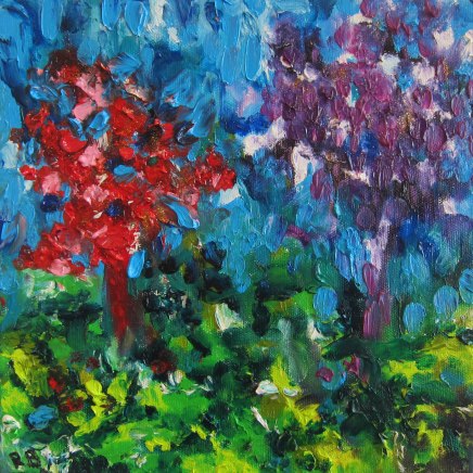 Spring - oil painting by Rona Barugahare