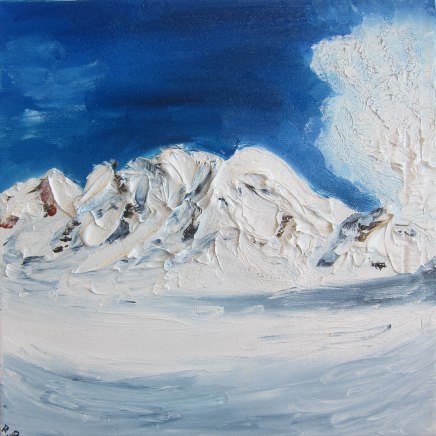 Winter - oil painting by Rona Barugahare